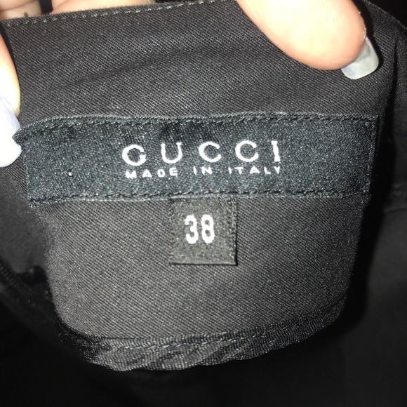 Gucci black lace up pencil skirt size 38 - Picture 9 of 10